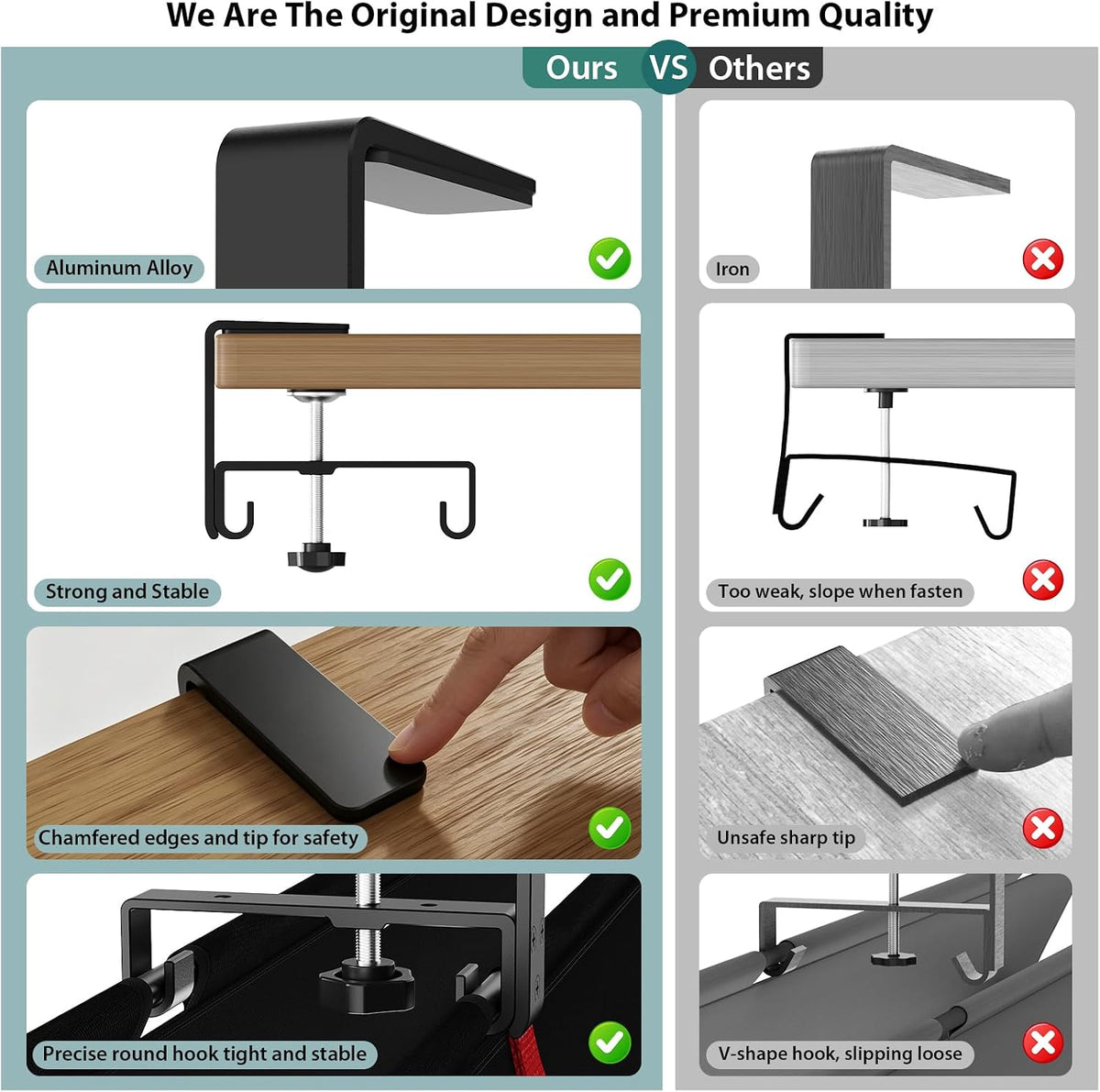 No Drill Under Desk Cable Tray